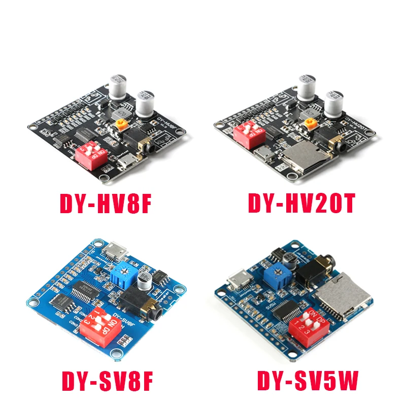 MP3 музыкальный плеер модуль воспроизведения голоса UART I/O триггерный усилитель плата DY-SV17F DY-SV5W DY-SV8F DY-HV20T DY-HV8F для Arduino