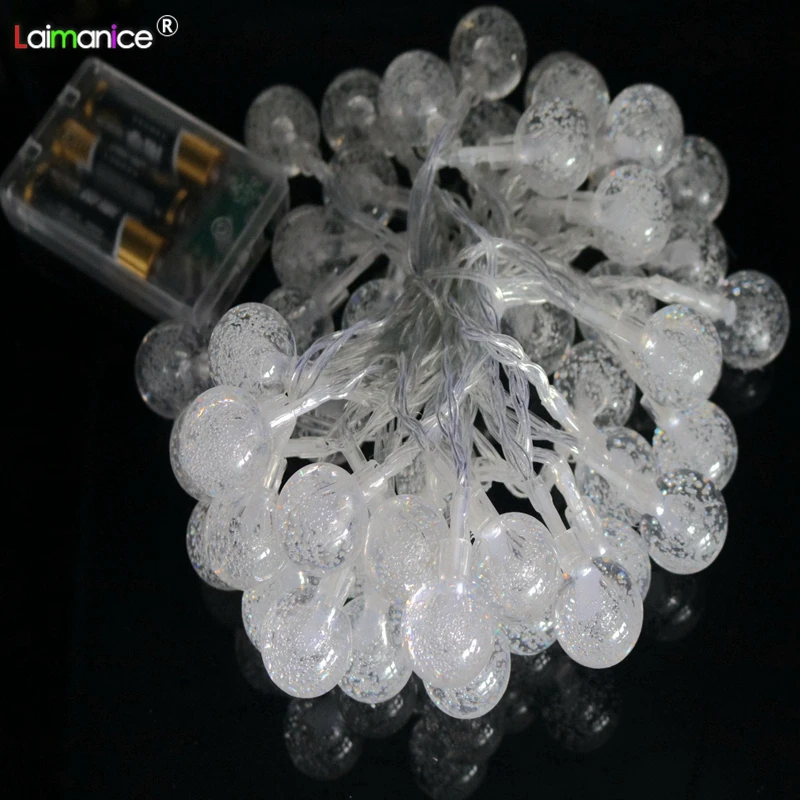 Светодиодная гирлянда с хрустальными шариками 2 5 см м 3 4 10 м|Светодиодная лента| |