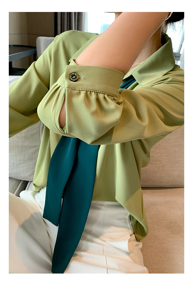 

2021 women professional suit female OL commuter fashion shirt women's tops women blouse long sleeve shirt women button up shirt