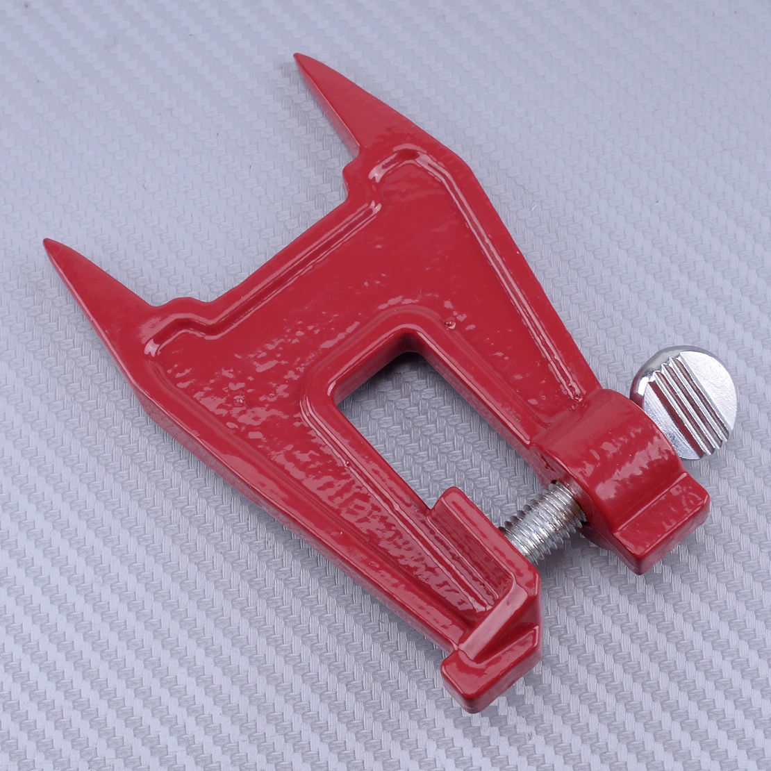 

Stump Vise Chainsaw Sawing Chain Sharpening Filing Tool Bar Clamp Professional Red Metal Fit for Chainsaw