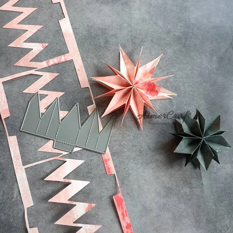 3D металлические Вырубные штампы в виде цветов и звезд искусственное рельефное