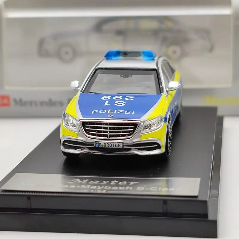 Master 1:64 для Maybach S-Class S600 Polizei литые модели подарки коллекционные игрушечные