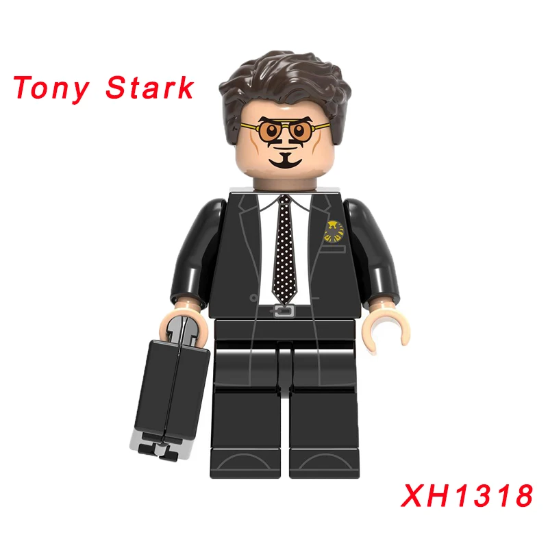 Одиночная Супер герои Марка 6 Tony Stark Марвел Капитан древний Тор Капитан Америка Черная Вуда перец строительный блок - Цвет: xh1318