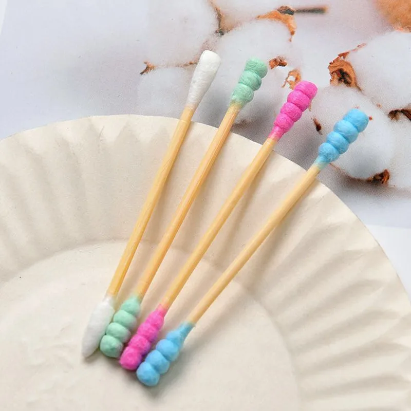 

300pcs Disposable Medical Iodophor Cotton Swab Outdoor Emergency Tool First Aid Rescue 100% Cotton Double-Tipped Swabs