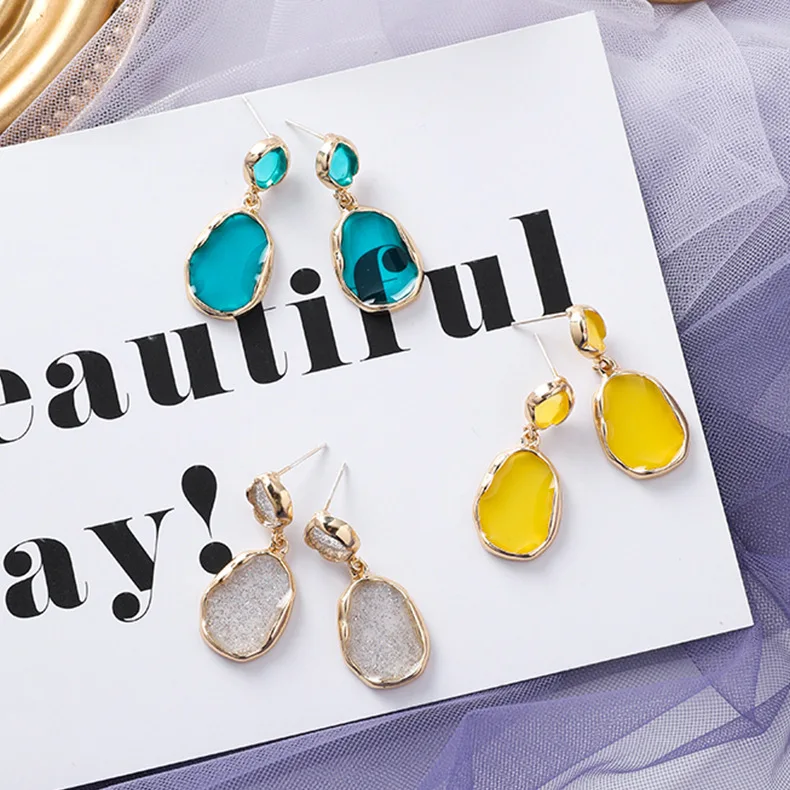 Корейские модные современные ювелирные изделия в новом дизайне имитация акрила