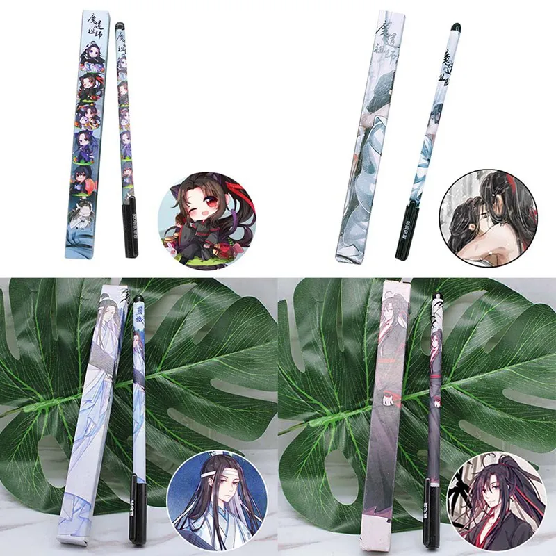 

1pc Animation Gelatin Pen 0.5mm Length 16.5CM Refill Black 4 Styles Student School Office Supplies Writing Accessories Gift