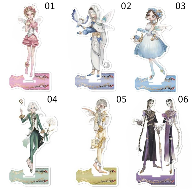 

Hot Game Identity V Acrylic Figure Model Keychains Fashion Desk Decorated Stand Sign Keyring Gift For Kids