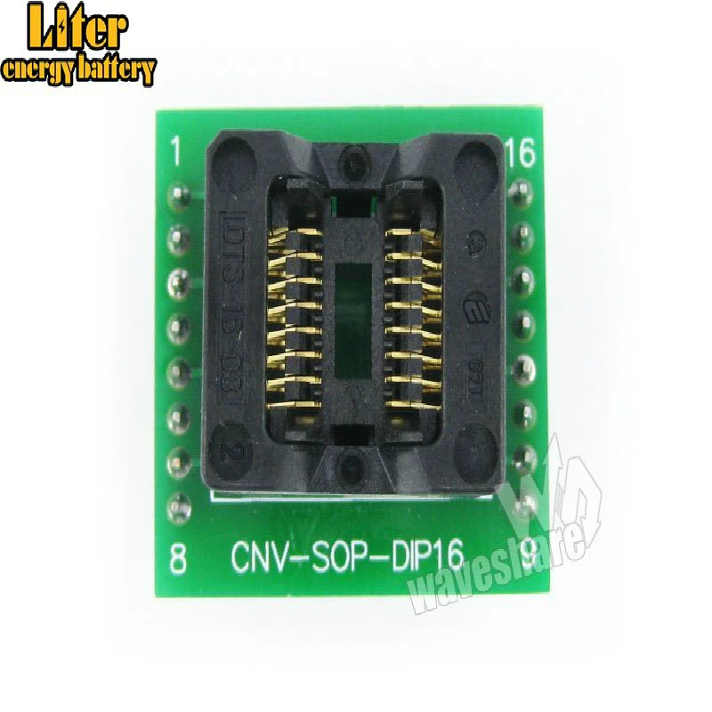 SOP16 к DIP16 (A) IC тестовая розетка программирующий адаптер для SO16 SOIC16 | Компьютеры и