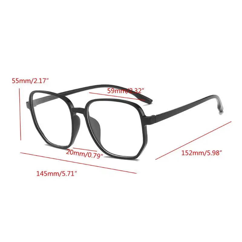 

Oversized Anti Blue Light Computer Eyewear Frame For Women&Men Square Optical Spectacle Glasses Eyeglasses Frame Unisex