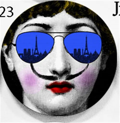 23 " 7" " Мода Fornasetti Тарелка декоративная подвесная тарелка домашнее украшение Настенная посуда керамический Декор Европейское настенное блюдо - Цвет: 23
