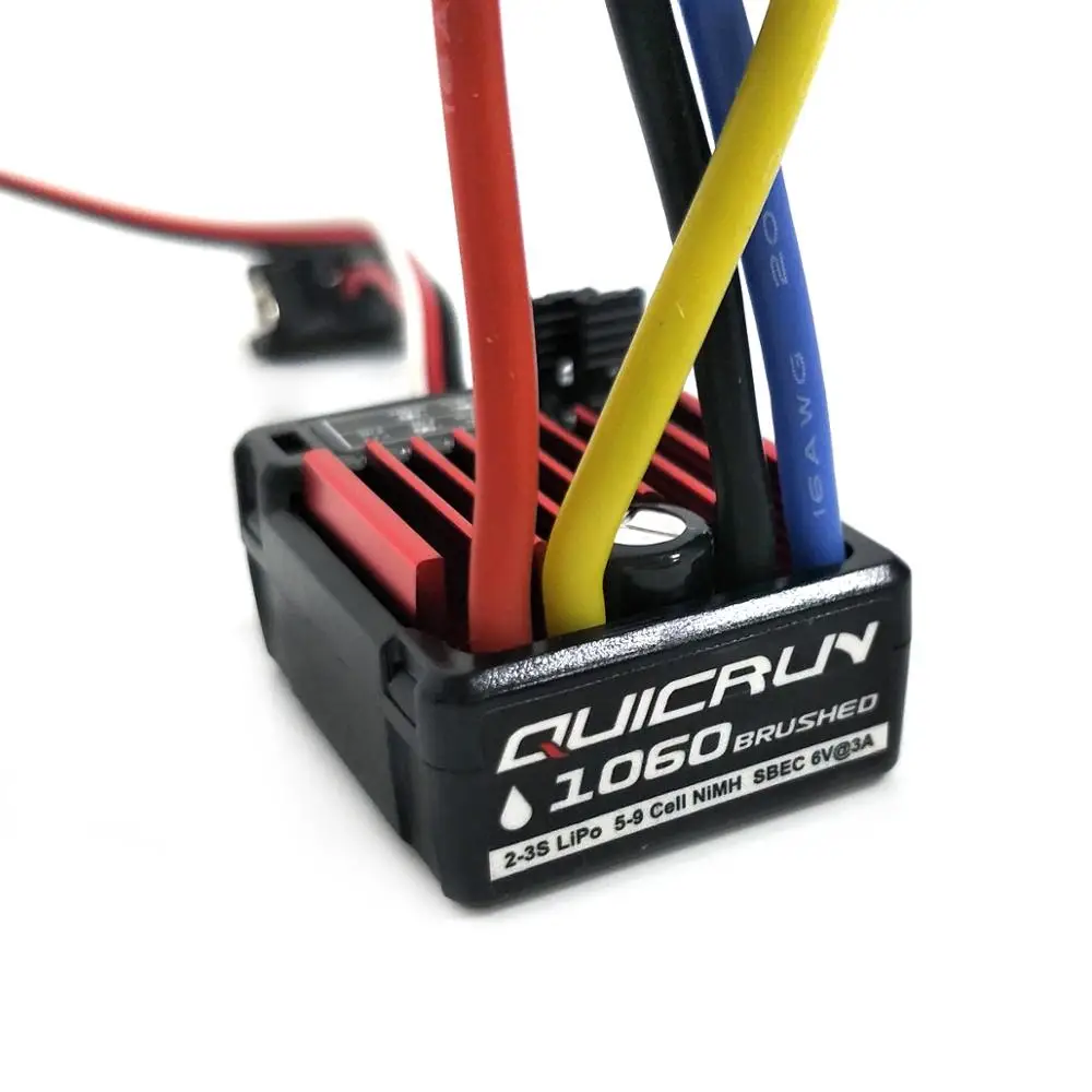 Оригинальный щеточный электронный регулятор скорости HobbyWing quirun ESC 60A с