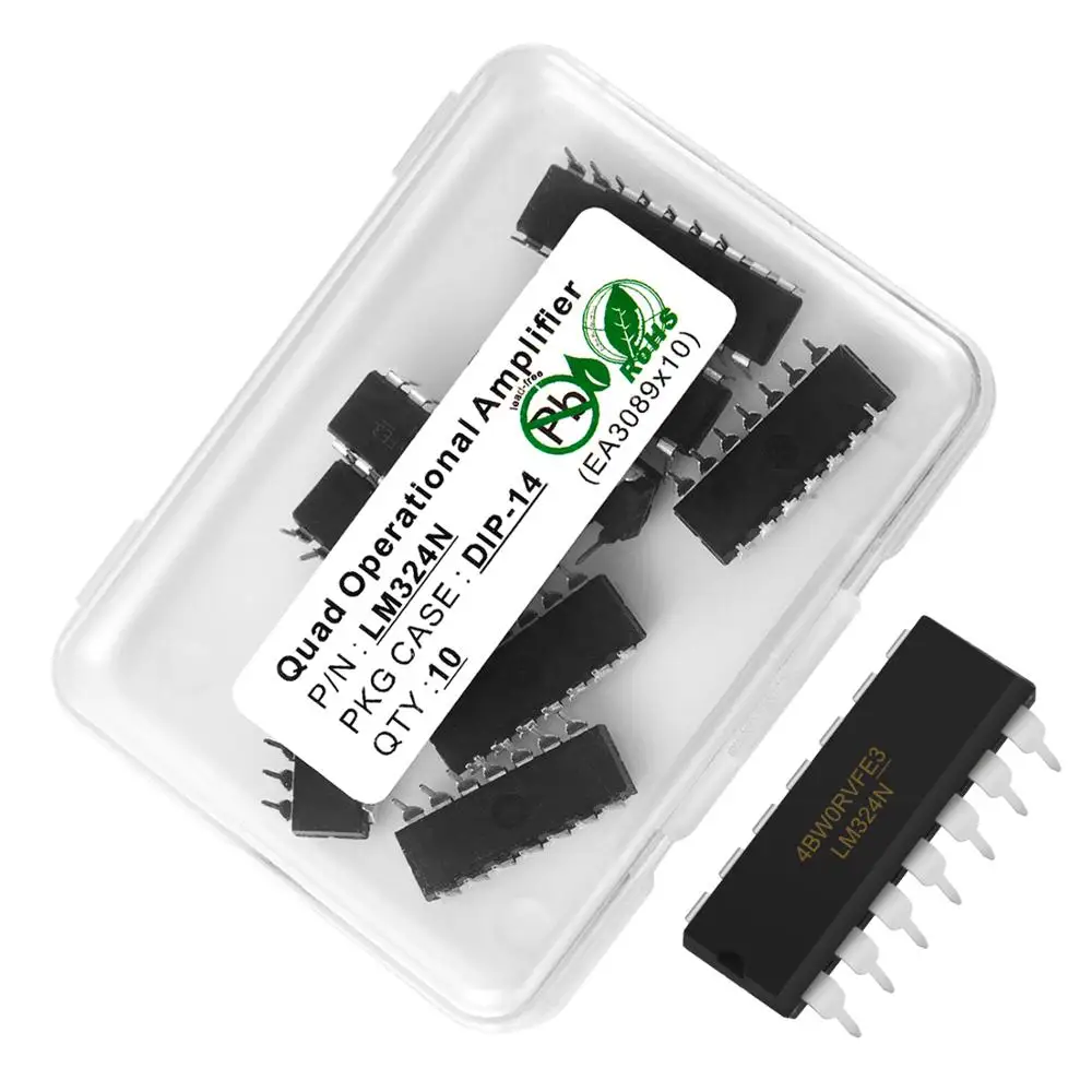 10 шт. AOP LM324N DIP-14 четырехдиапазонный операционный усилитель транзистор биполярное