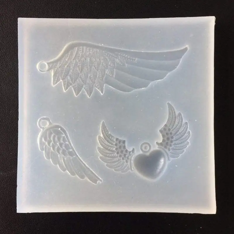 

DIY Craft Jewelry Making Resin Casting Mould Silicone Pendant Mold Angel Wing Tools