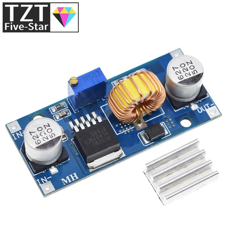 5A XL4015 DC 4 38V до 1 25 36V 24V 12V 9V 5V Шаг вниз Регулируемый Питание модуль светодиодный