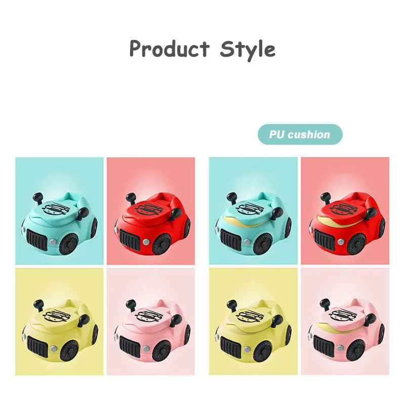 Babyinner 39*36*45cm Baby Toilet Comfortable PU Cushion Training Seat Cartoon Car Infant Potty Multifunction Close Stool | Мать и ребенок