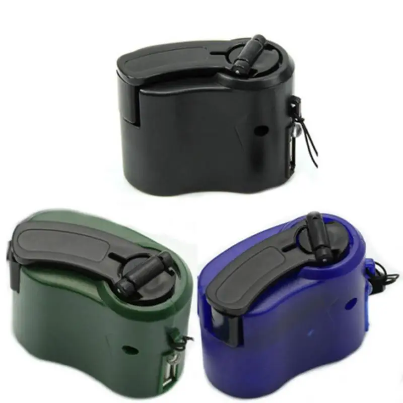 

Outdoor Emergency Mobile Phone Charger USB Charging Portable Power Dynamo Crank Hand charger Hand W2T1