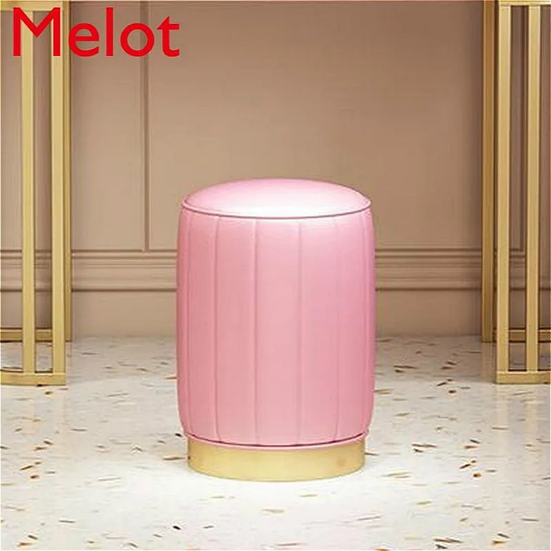 

Luxury Nordic Fabric Macaron Color Dressing Stool Change Shoes Small Sofa Fashion Living Room 43*35cm Free Shipping