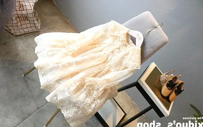 Новинка 2019 детские платья со звездочками и вышивкой милая одежда принцессы для