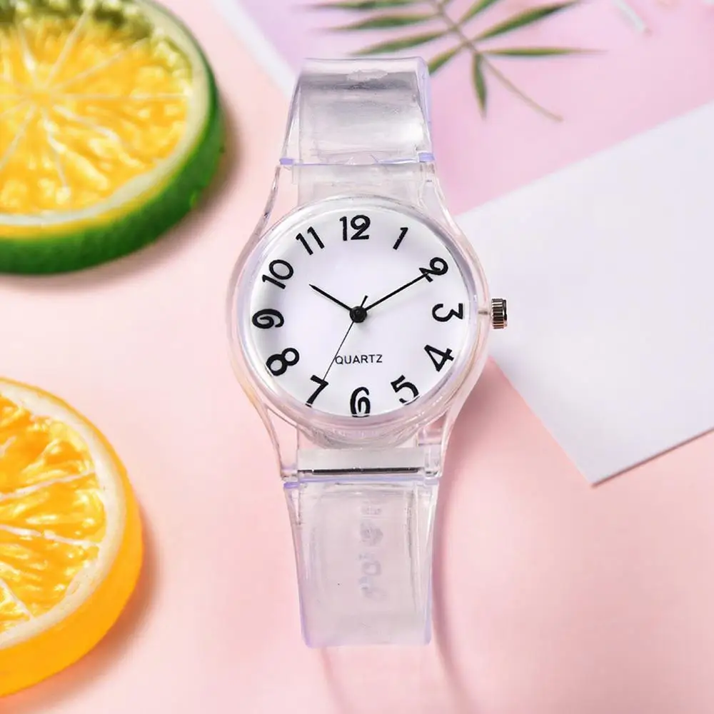 Часы Детские кварцевые с большим циферблатом силиконовые ярких цветов