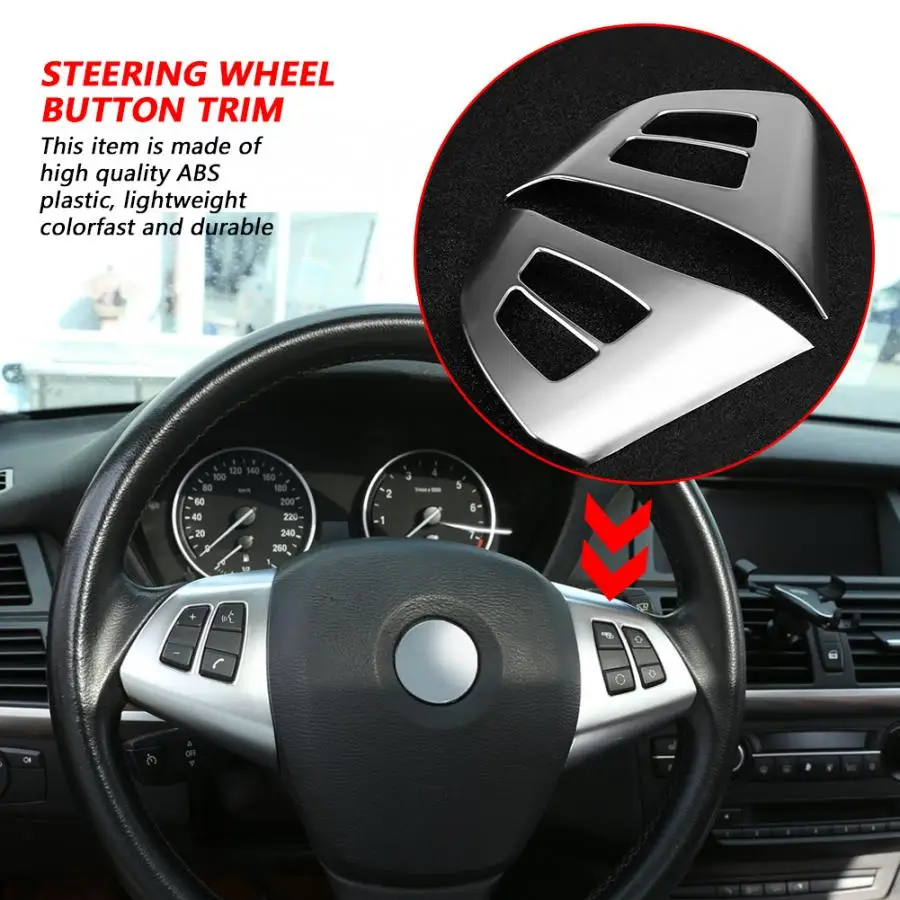Для BMW X5 E70 2008 2009 2010 - 2013 автомобильный карбоновый стиль интерьер Рулевое колесо