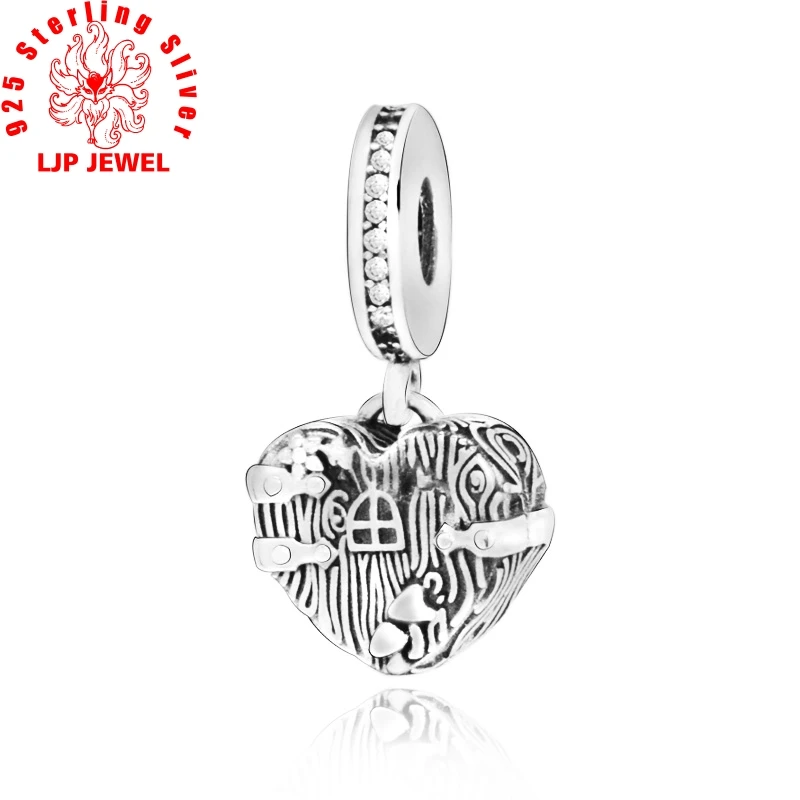 

2019 New 925 Sterling Silver Bead Home Sweet Heart Dangle Charms fit original pandora Bracelets Women DIY Jewelry
