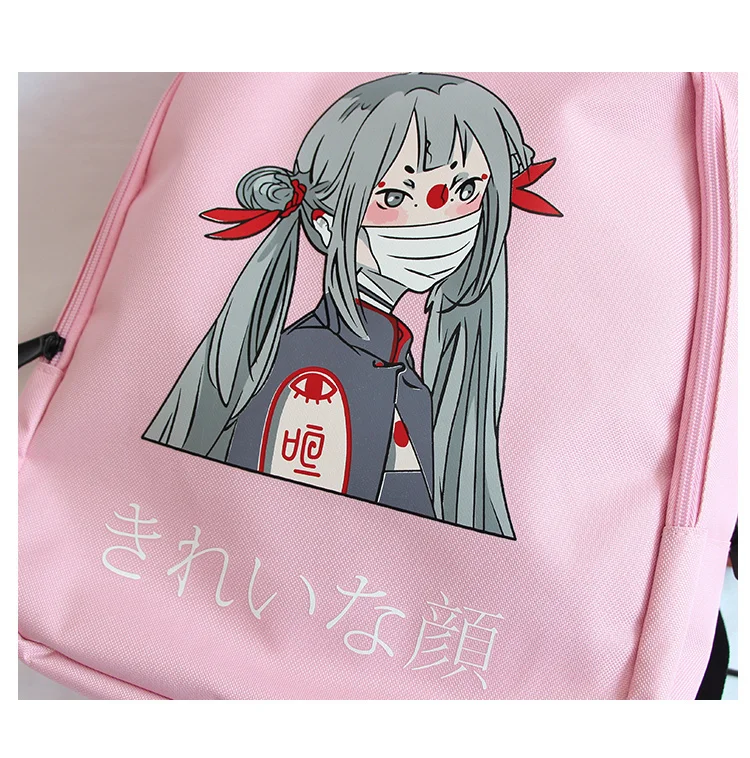 Женские рюкзаки Ulzzang Kawaii розового цвета для девочек-подростков в корейском японском стиле Harajuku аниме забавные школьные сумки уличный Большой рюкзак