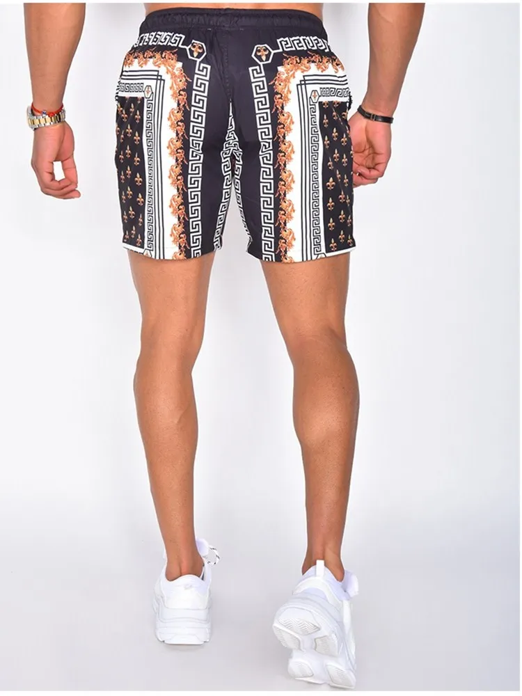 

S-XXXL Spring Summer 2021 European American Hawaii Printed Shirt Quick-Drying Leisure Suits Male Casual Fashion 2 Pieces Sets