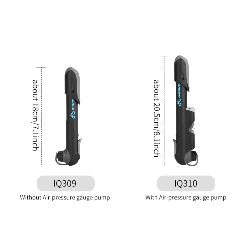 Портативный мини насос INBIKE ручные насосы велосипедный воздушный для горных