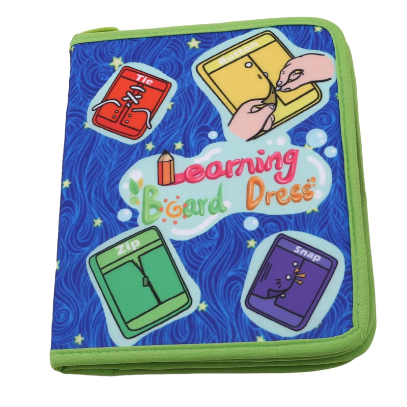 Книга Монтессори научиться одевать доски Тихая книга для раннего развития