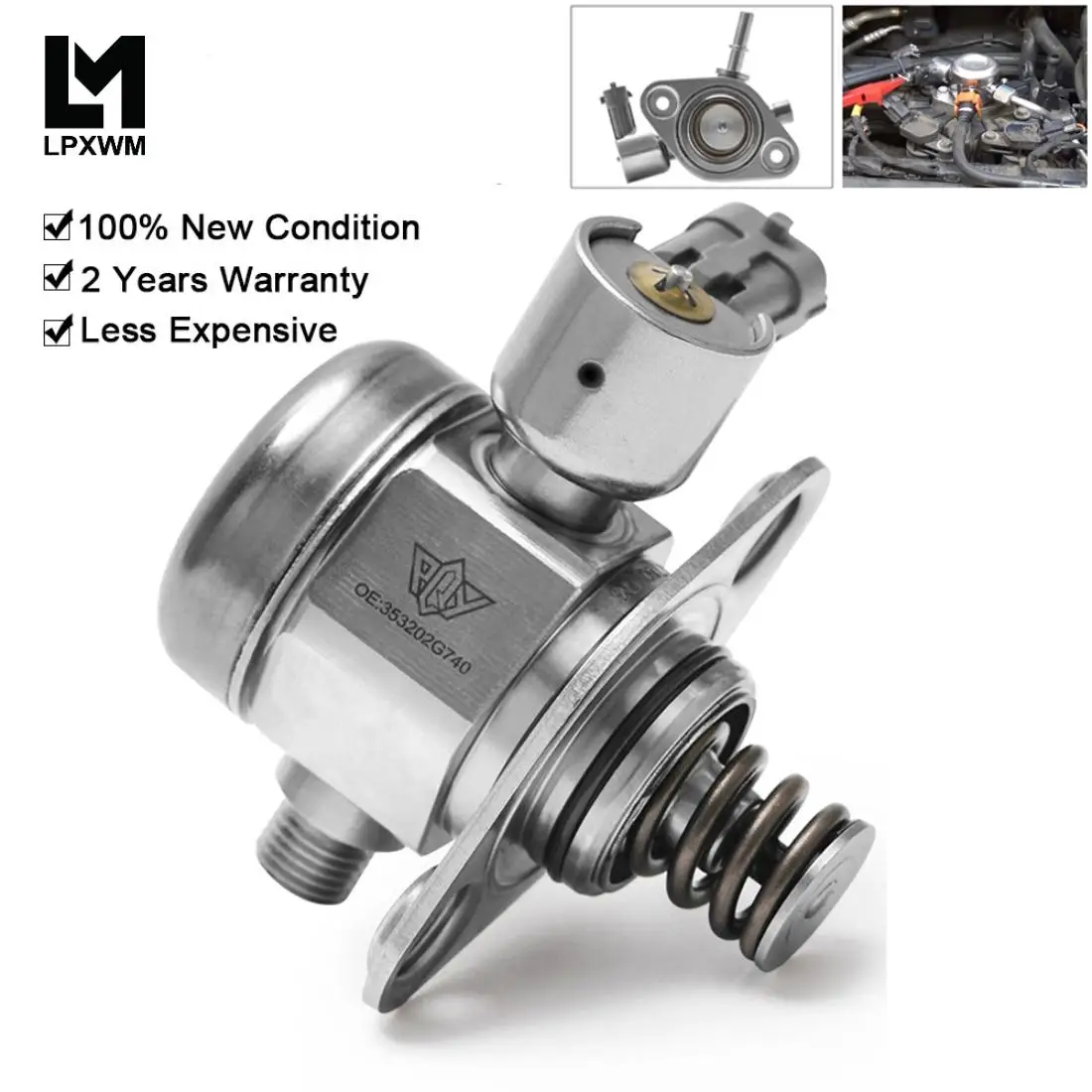 Топливный насос высокого давления для 09-14 Hyundai Sonata &amp 09-15 Kia Sorento UDW 353202G720 353202G730