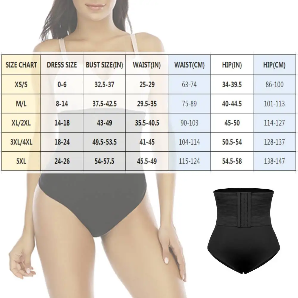

WonderBeauty High Waist Panties Waist Trainer Slimming Underwear Body Shapewear G-string Butt Lifter Corset Reducing Shaper