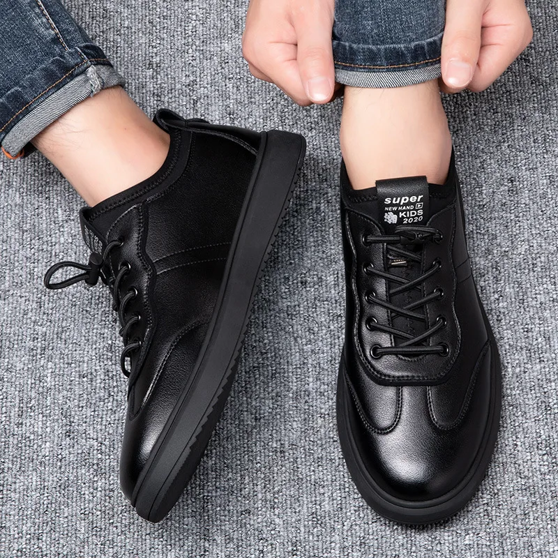 

Men Casual Shoes Leather Sneakers Winter Comfortable Walking Shoes Lightweight Top Quality Shoes For Male