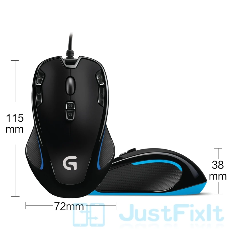 Оригинальная игровая мышь Logitech G300s 2500DPI эргономичная Проводная оптическая