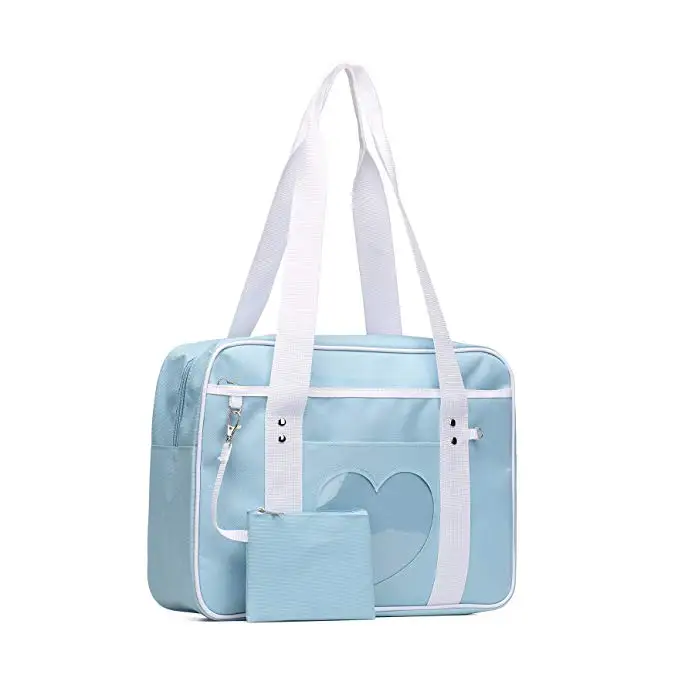 Mew японские Симпатичные прозрачные сумки в форме сердца Ita Bag Kawaii большая сумка