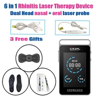 lastek multifunction 650nm rhinitis red laser therapy device metal shell with full accessories free gifts 6 in 1 treatment kit