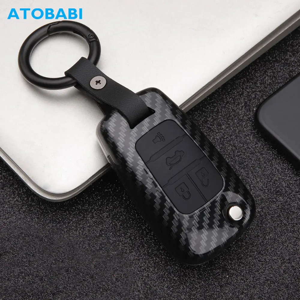 Карбоновый чехол для автомобильного ключа из АБС пластика брелок Chevrolet подачи