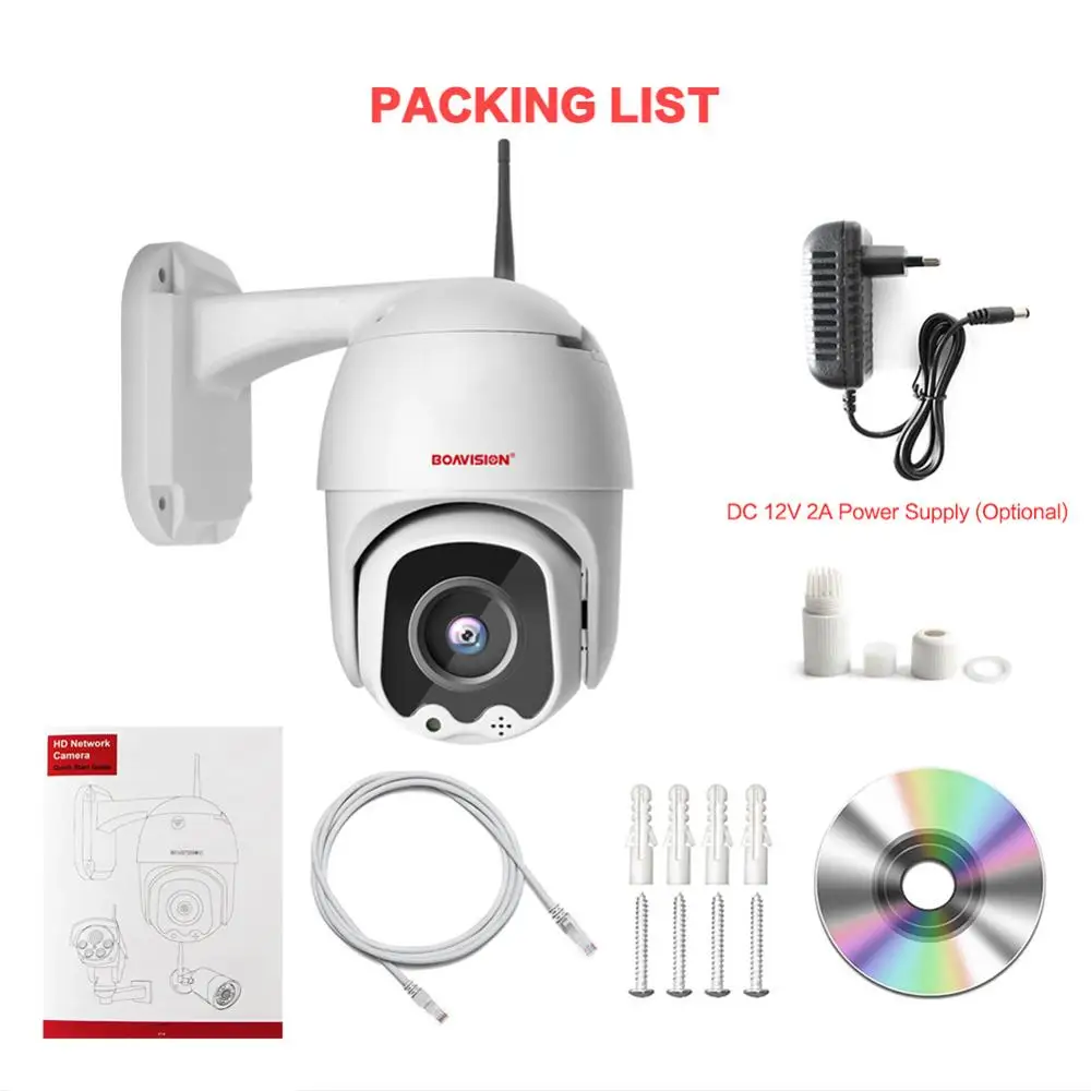 HD 1080P WiFi PTZ IP камера беспроводная Onvif уличная ночного видения IR 30 м скорость