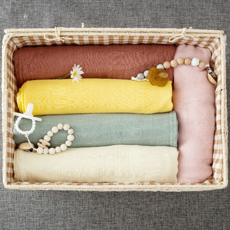 

120cm*120cm Bamboo Cotton Swaddle Blanket Muslin Baby Blankets Infant Swaddle Towel For Newborns Baby Wrap Kids Bed Sheets