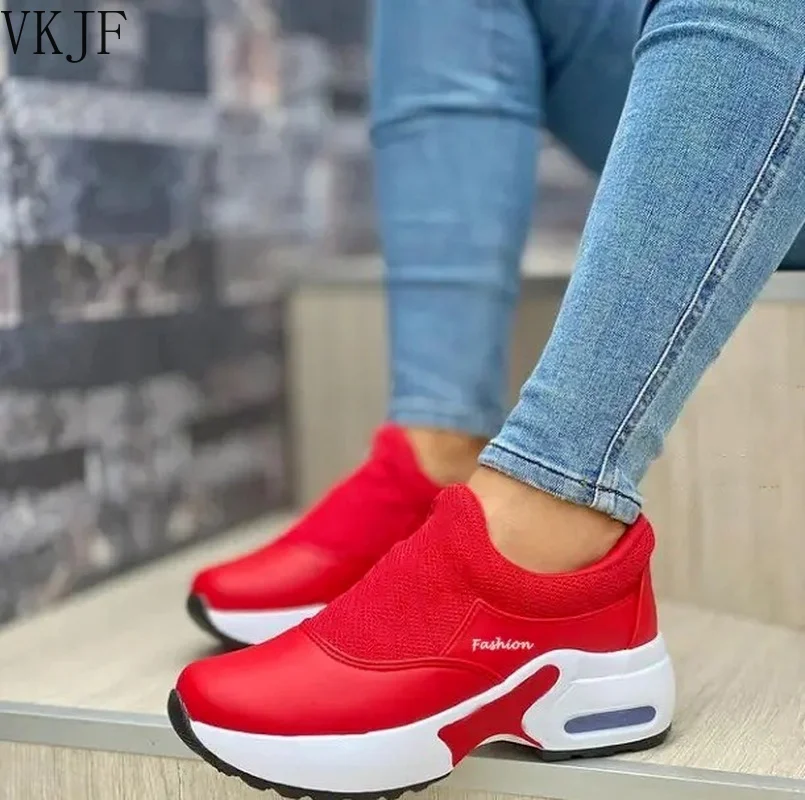 

2021 NEW Women Sandals Platform Solid Color Flats Ladies Shoes Casual Breathable Wedges Ladies Walking Sneakers