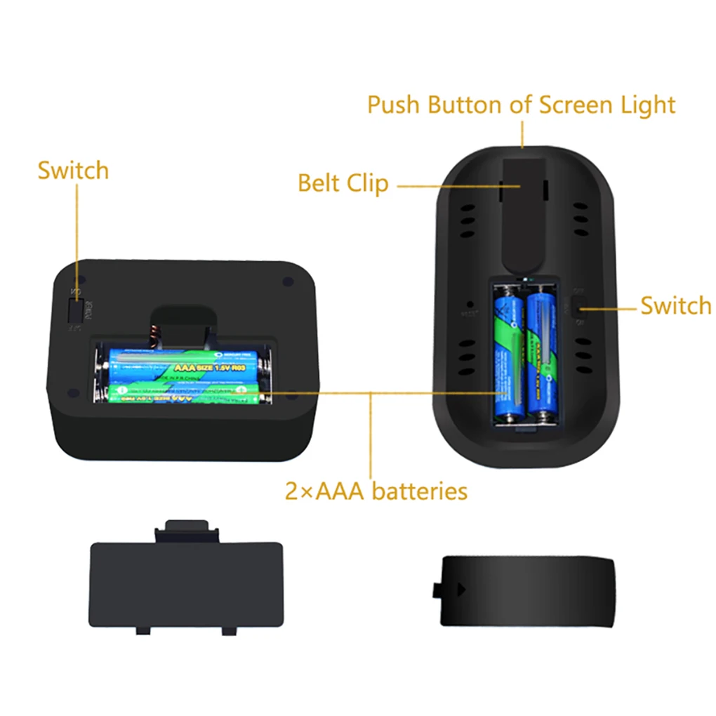 

Digital Meat Thermometer with Waterproof Dual Probe Wireless Remote Thermometer for Cooking Smoker Kitchen Oven Grilling BBQ