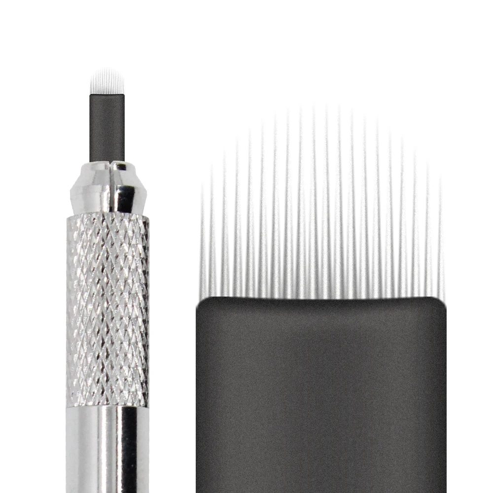 

KZBOY 50/100PCS 20U 0.16mm Microblading Needles Stainless Steel with Individually Package for Permanent Makeup Supplies