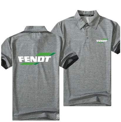 

Summer for Fendt short Sleeve Polo Shirt men Turn-over Collar fashion casual Slim Breathable Solid Color Business men t-shirt A