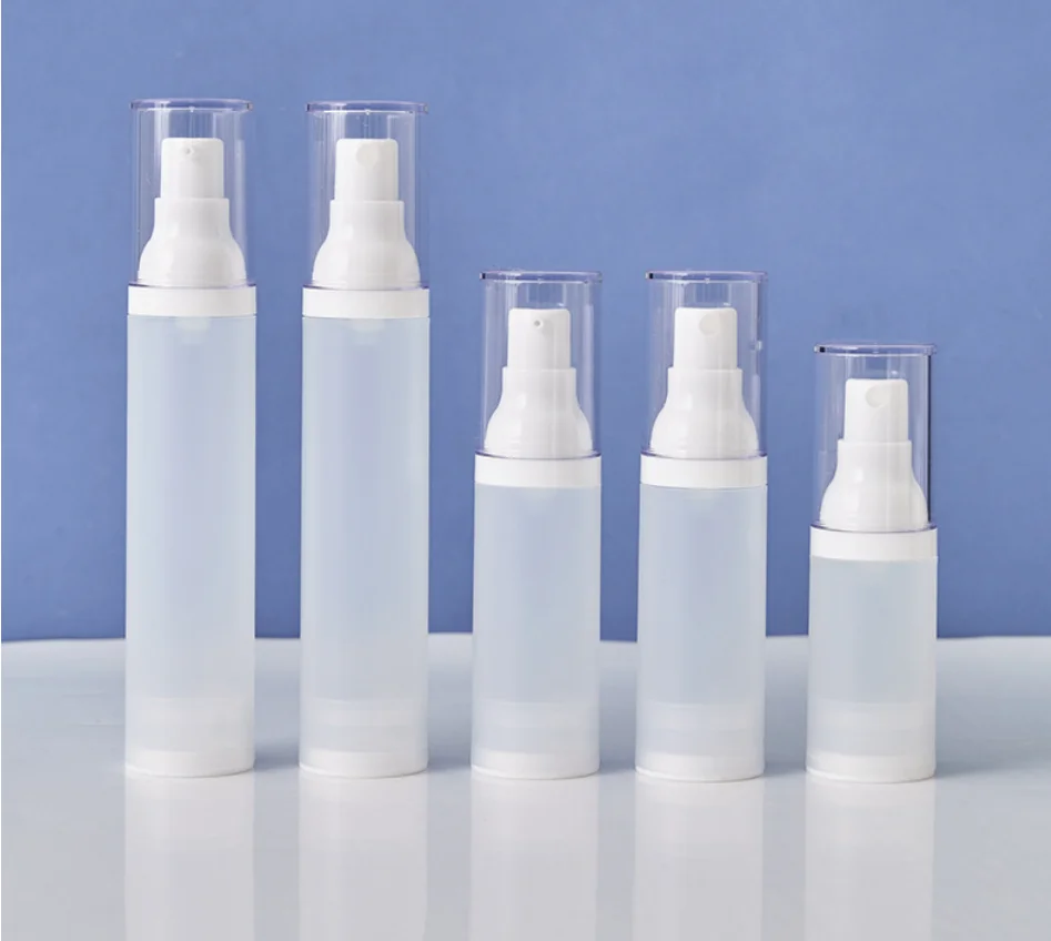 

1pcs 15ml 30ml 50ml AS Airless Bottle Frosted/Matte Vacuum Pump Spray Bottle Lotion Bottle Used For Travel Refillable Bottles