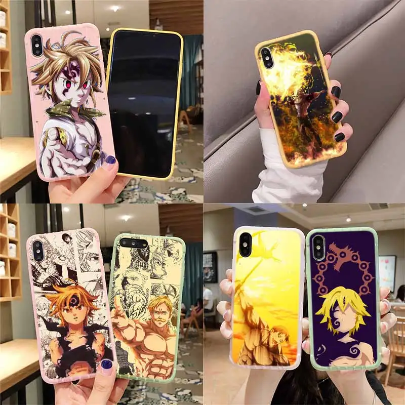 Чемодан на колесиках Meiodas Nanatsu no Taizai текстурный чехол для смартфона IPhone 11 Pro Max X XR XS