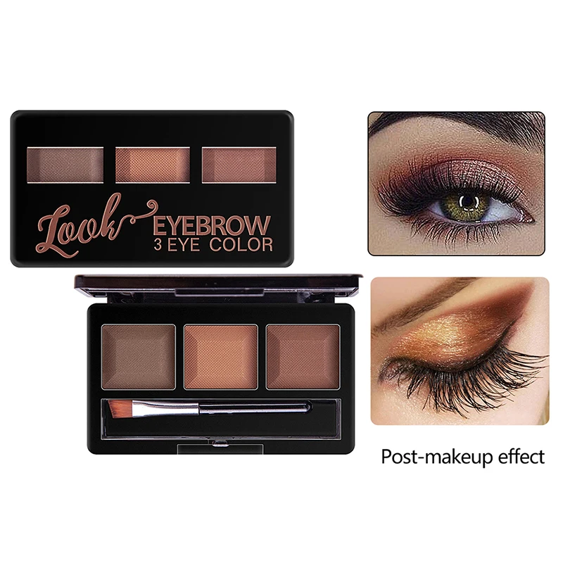 Женский пудра для бровей Тени век поддон девочек дымчатые глаза инструмент