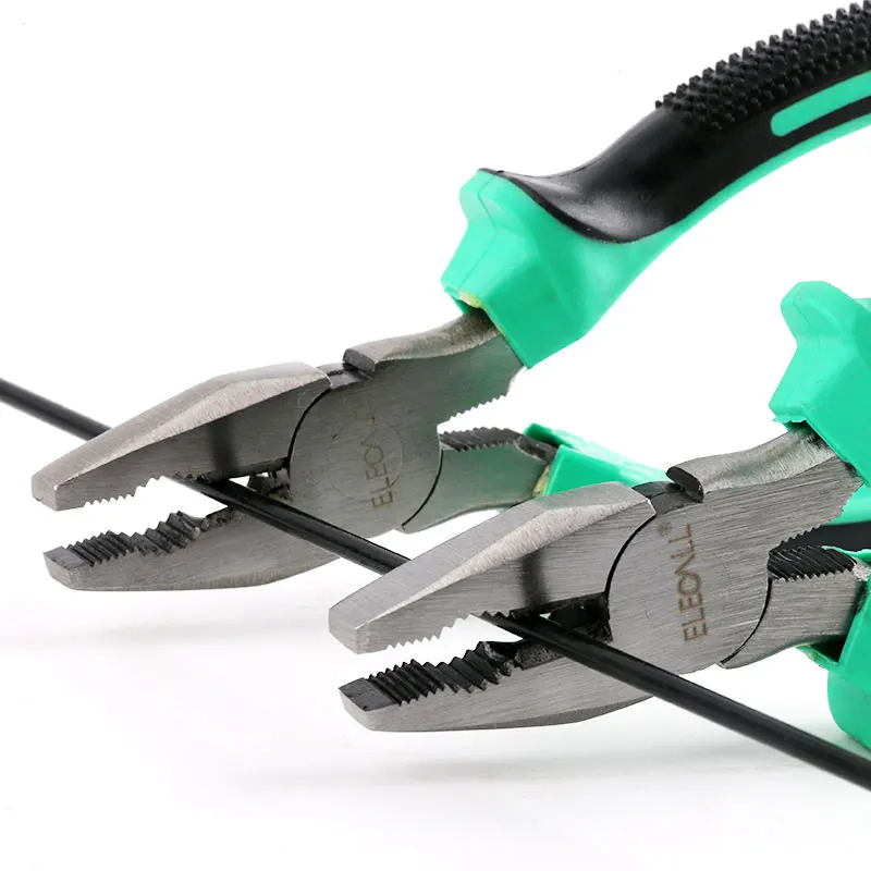 ELECALL Mini Electrician Cable Wire Cutting Plier 6&quot 8&quot Diagonal Long Nose plier Cutter Nippers Stripping Crimpping | Инструменты