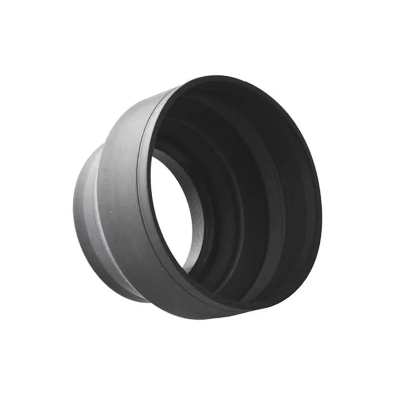 IG 52mm 3 трехступенчатая Складная 3in1 Резиновая бленда для объектива Nikon Pentax DSLR