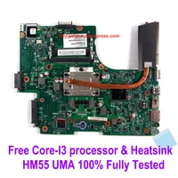 v000218010 motherboard with heatsink and cpu for toshiba satellite l650 l655 instead of l650d l655d v000218050 v000218060