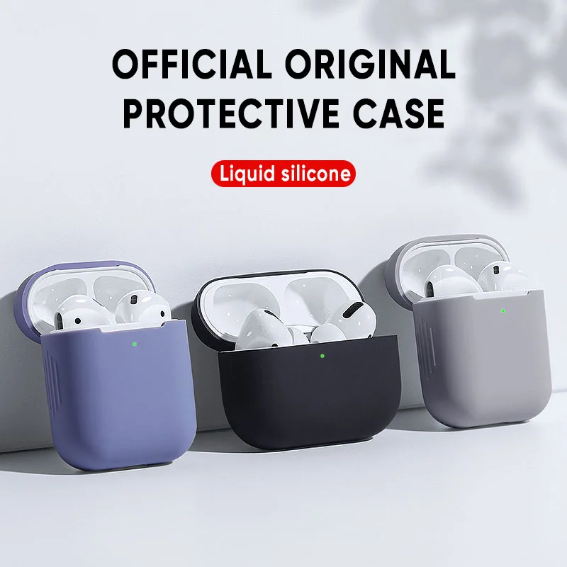 Ультратонкий Мягкий силиконовый чехол ярких цветов для Airpods 1 2 3 Pro зарядка Bluetooth