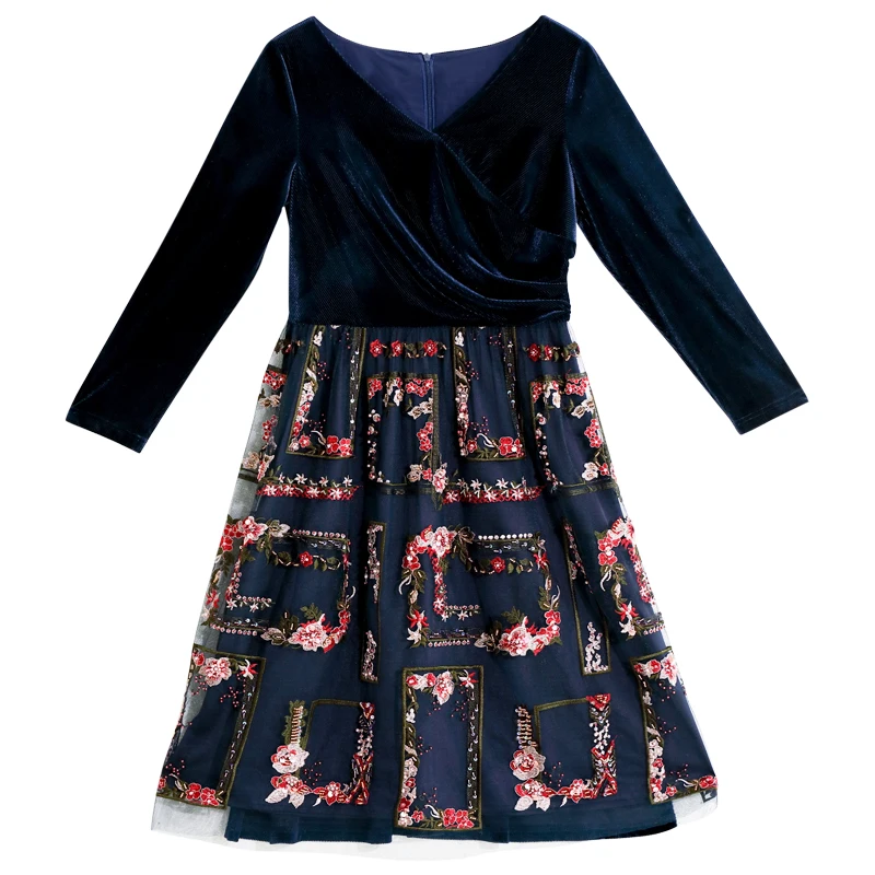 LYNETTE'S CHINOISERIE осенне-зимнее оригинальное дизайнерское женское платье Mori Girls